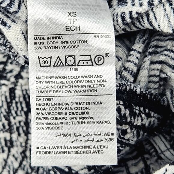 Old Navy Cami Jumpsuit Size XS Womens Black White Palm Print Sleveless Wide Leg - Picture 11 of 11